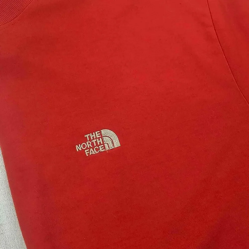 The North Face Red Short Sleeved T-Shirt.  Size Men's XLarge